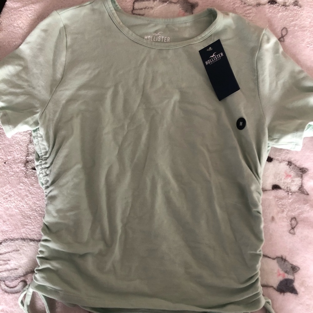 Holister sage green top